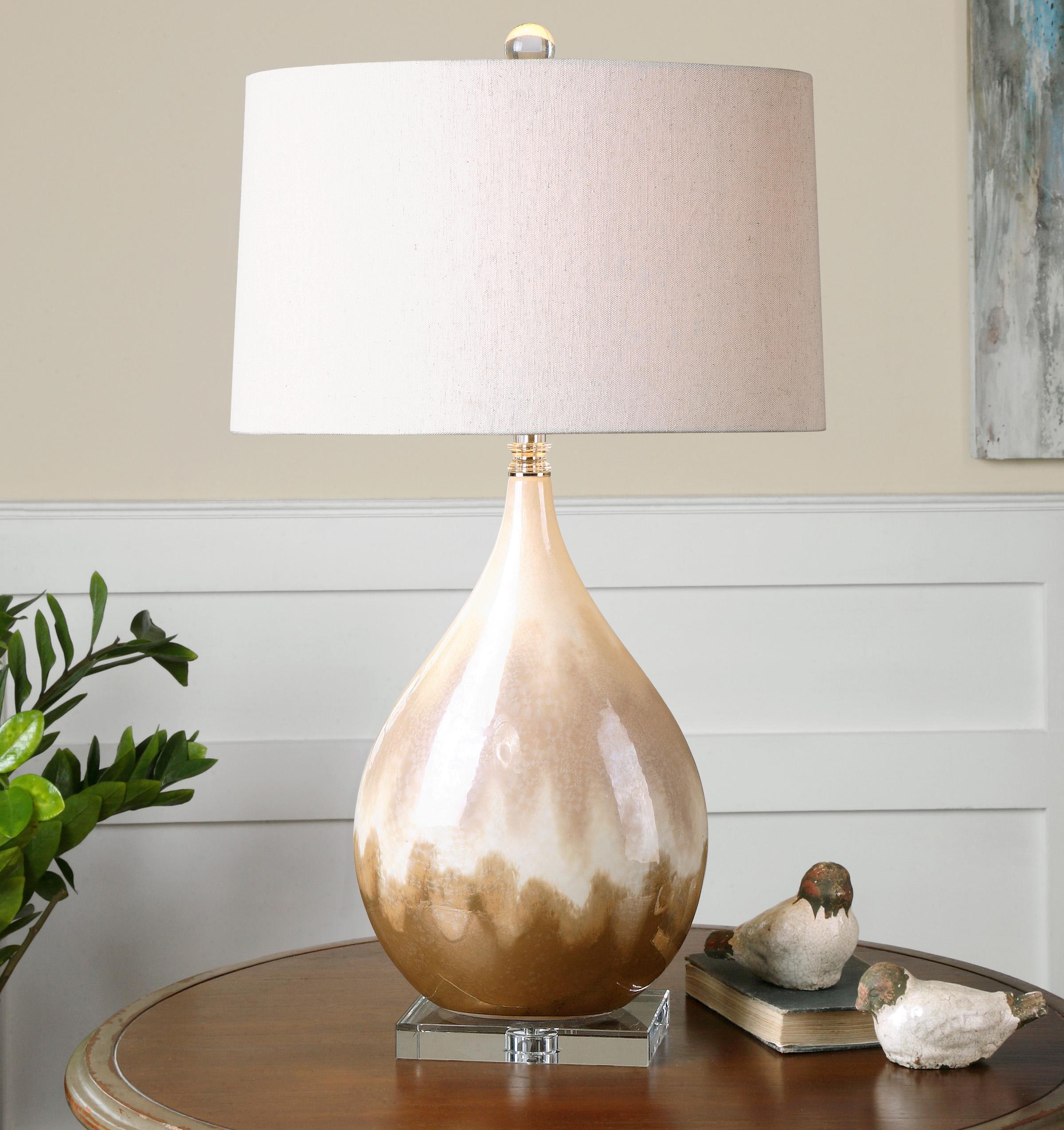 Uttermost Table Lamps Flavian Glazed Ceramic Lamp Sheely's Furniture